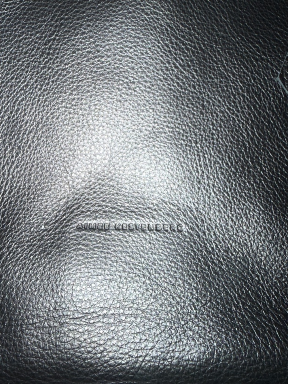 Aimee Kestenberg Black Leather Braided-Trim Shoulder Bag - Picture 2 of 7